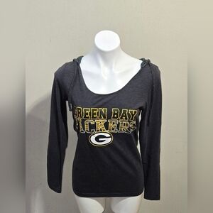 NFL Green Bay Packers Tee with Hood Women's Size Small